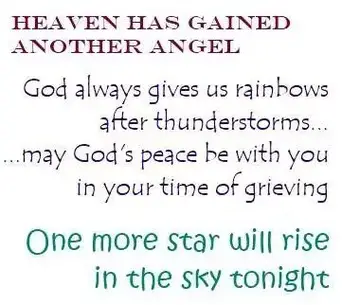 Heaven Gained An Angel Poem Verses For Sympathy Cards That Express Your Deepest Condolences - Bright Hub