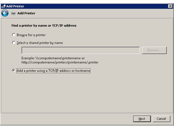 Adding Network Printer 1