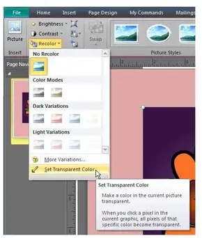 How To Set Transparent Color For Background In Ms Publisher 2010 Bright Hub