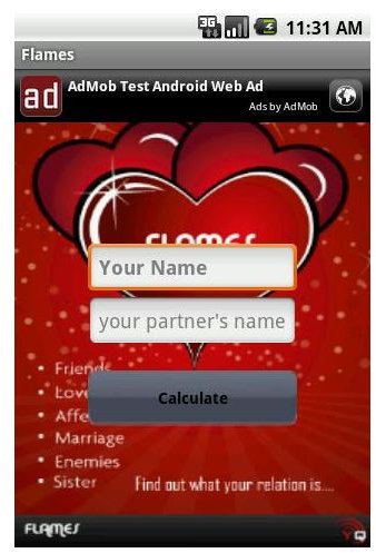 FLAMES app for Android