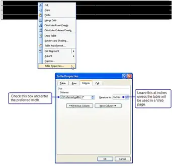 How To Adjust The Columns In A Microsoft Word Table Bright Hub How To Adjust The Columns In A Microsoft Word Table Bright Hub