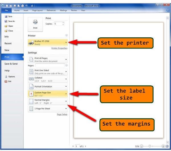adjust margins word for labels adjust margins word for labels