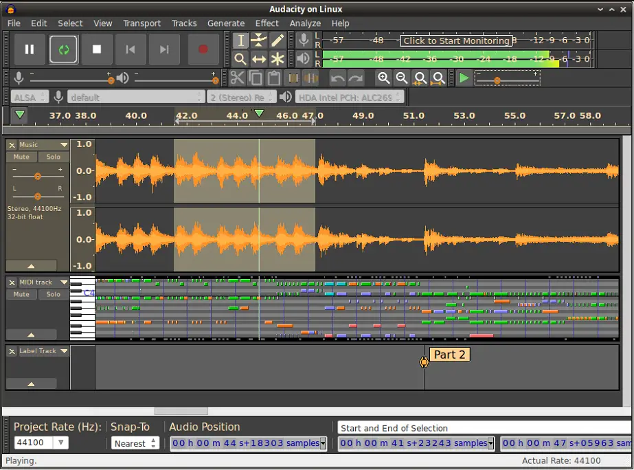 Best free music mixing software - Audacity